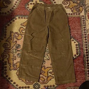 It is Well LA Ochre colored corduroy trousers